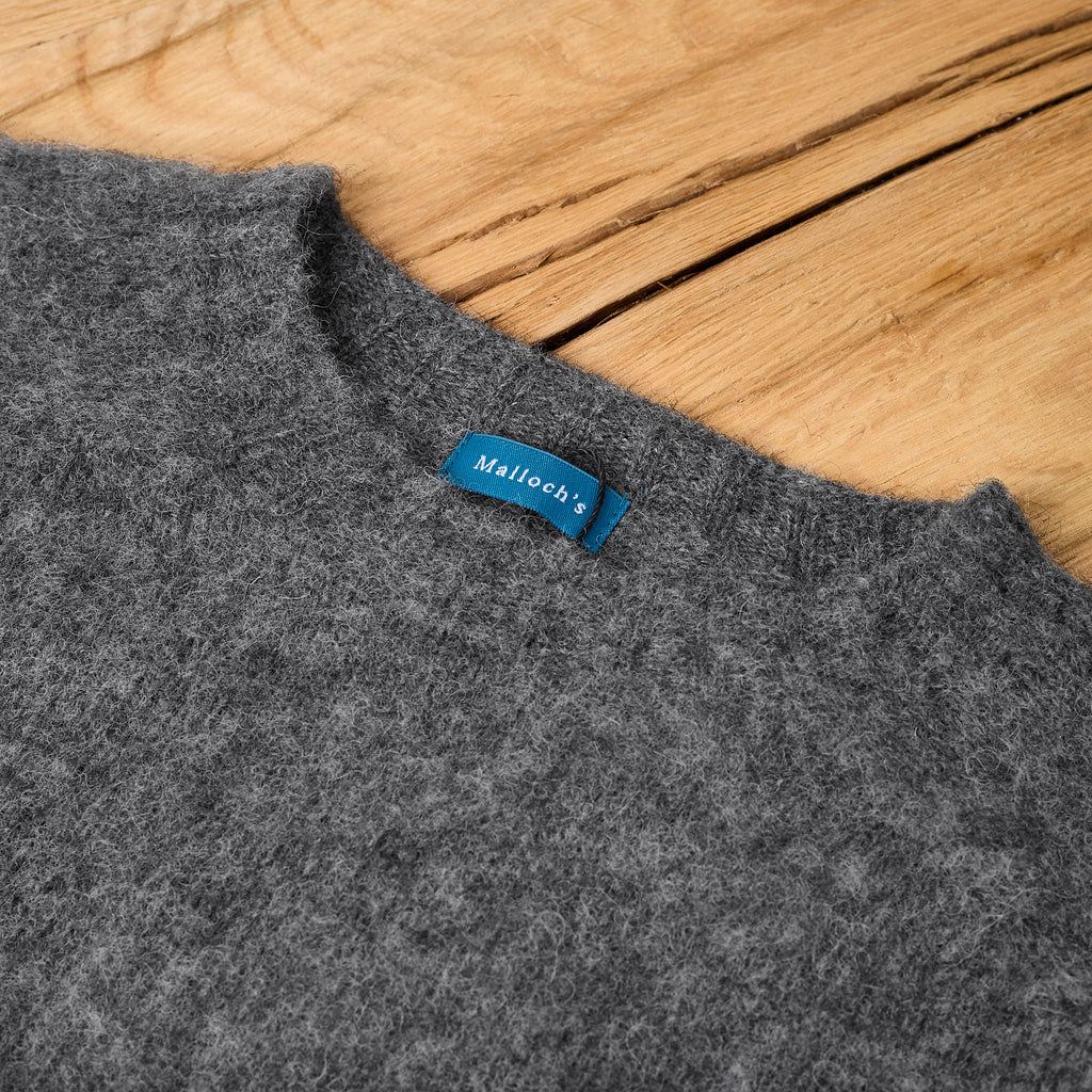 malloch's | grey kelso brushed shetland jumper - Bild 4