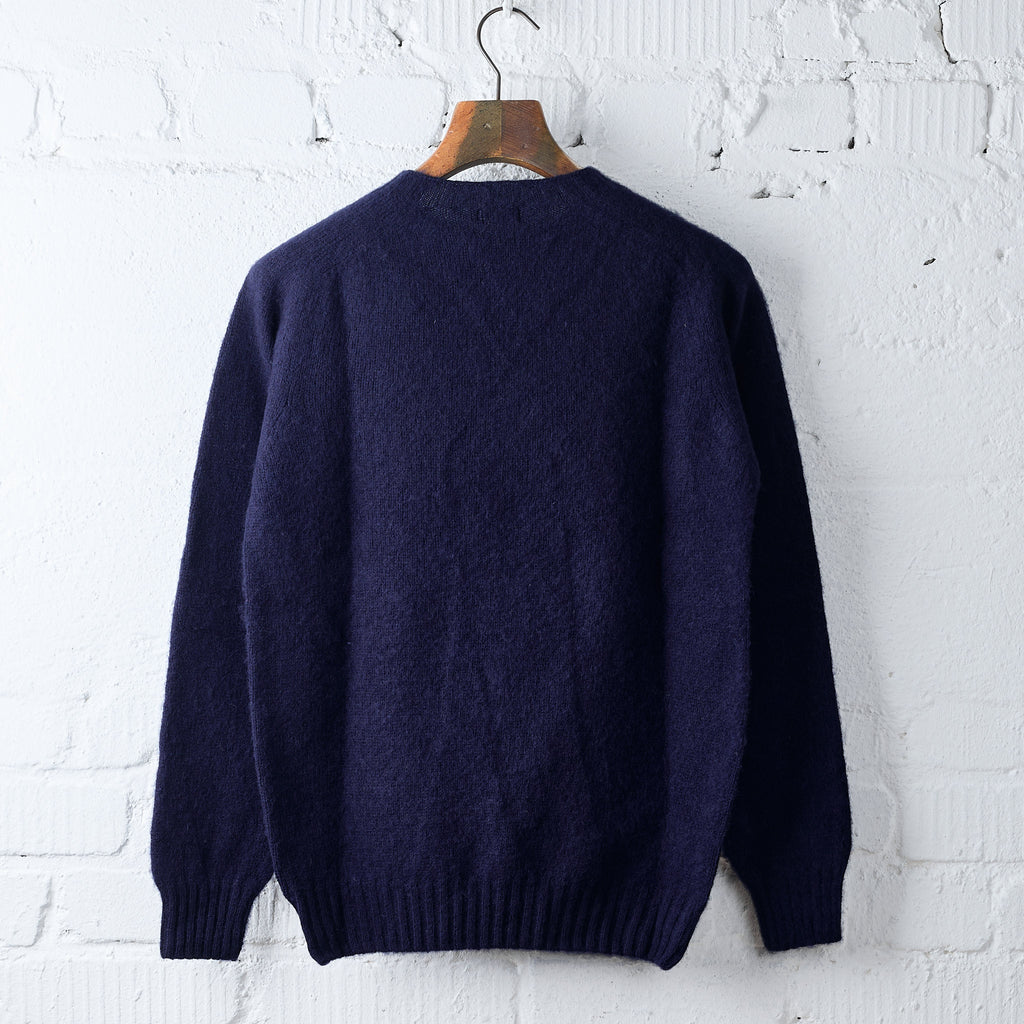 malloch's | navy kelso brushed shetland jumper - Bild 3