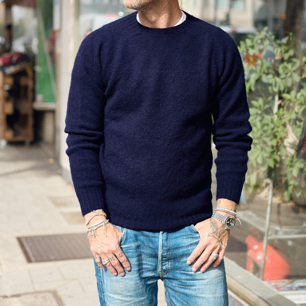 malloch's | navy kelso brushed shetland jumper - Bild 2