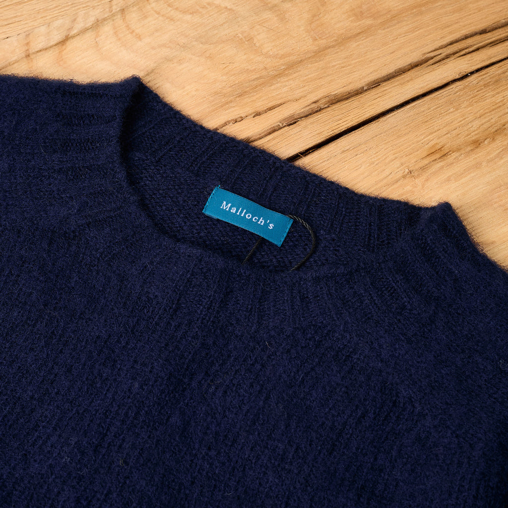 malloch's | navy kelso brushed shetland jumper - Bild 4