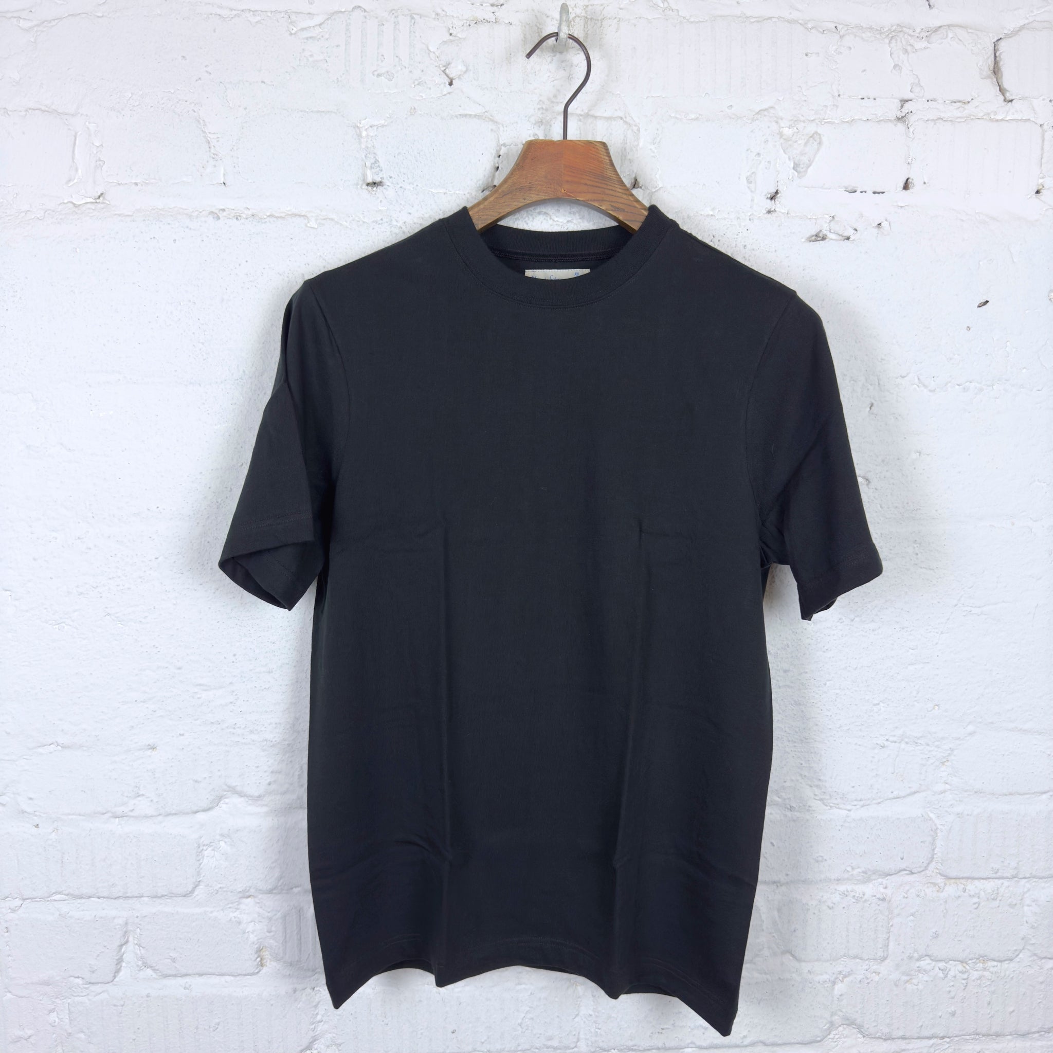 1940s men's loopwheeled t-shirt white | merz b. schwanen | made in
