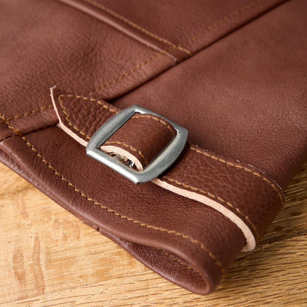 mister freedom | campus jacket - "bison" - brown veg-tan leather - Bild 8