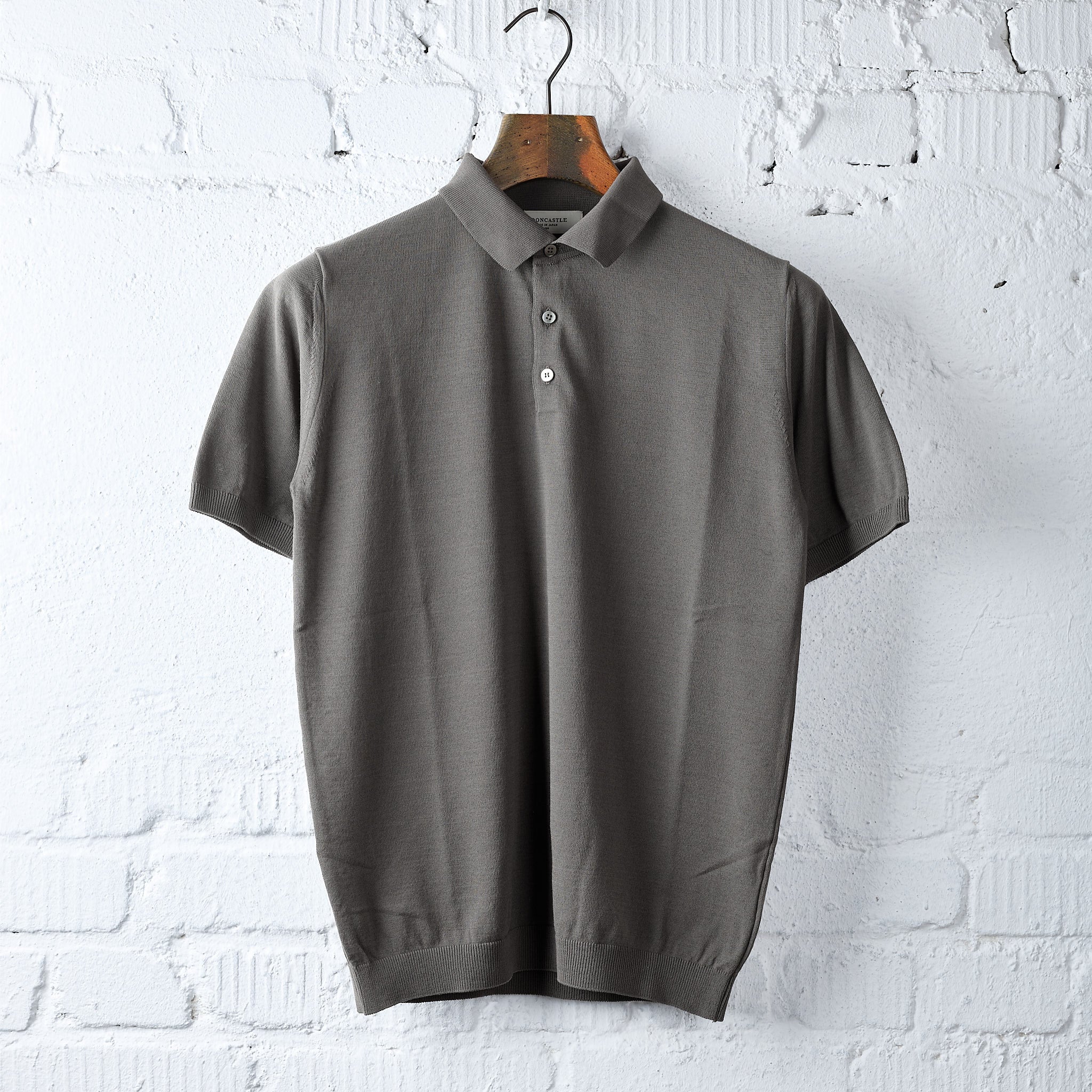 mooncastle | ic2 ice cotton polo shirt charcoal – stuf|f-official