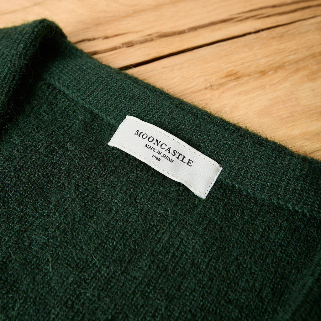 mooncastle | m2203 mohair cardigan dark green - Bild 3