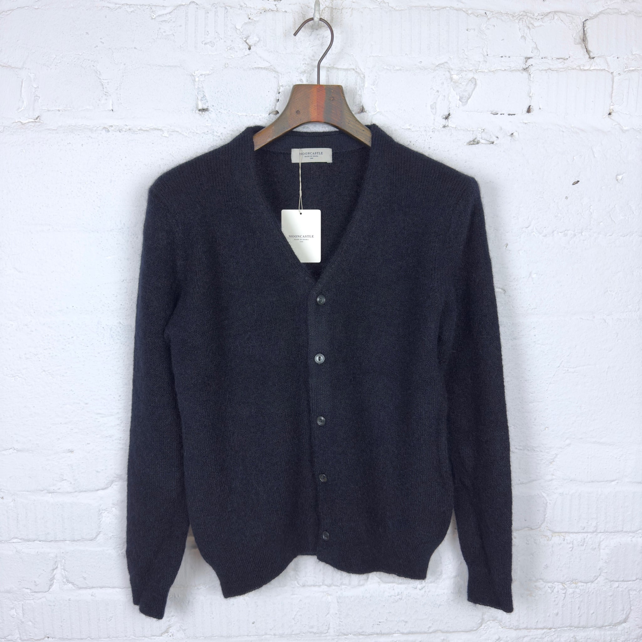 mooncastle | m2203 mohair cardigan navy black