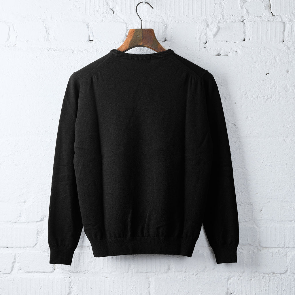 mooncastle | m2303 cashmere crew neck knit black - Bild 2