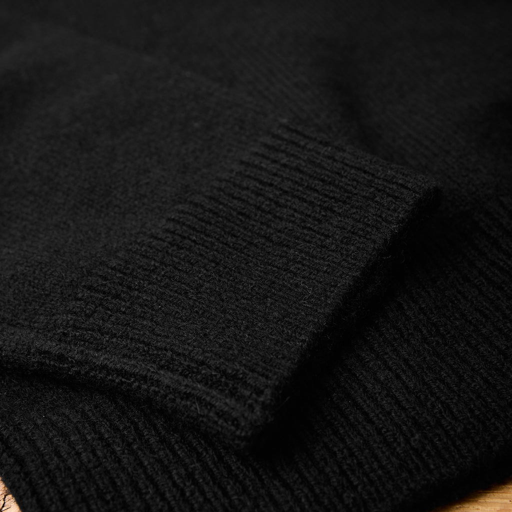 mooncastle | mc24 cashmere silk wool turtle neck knit black - Bild 4