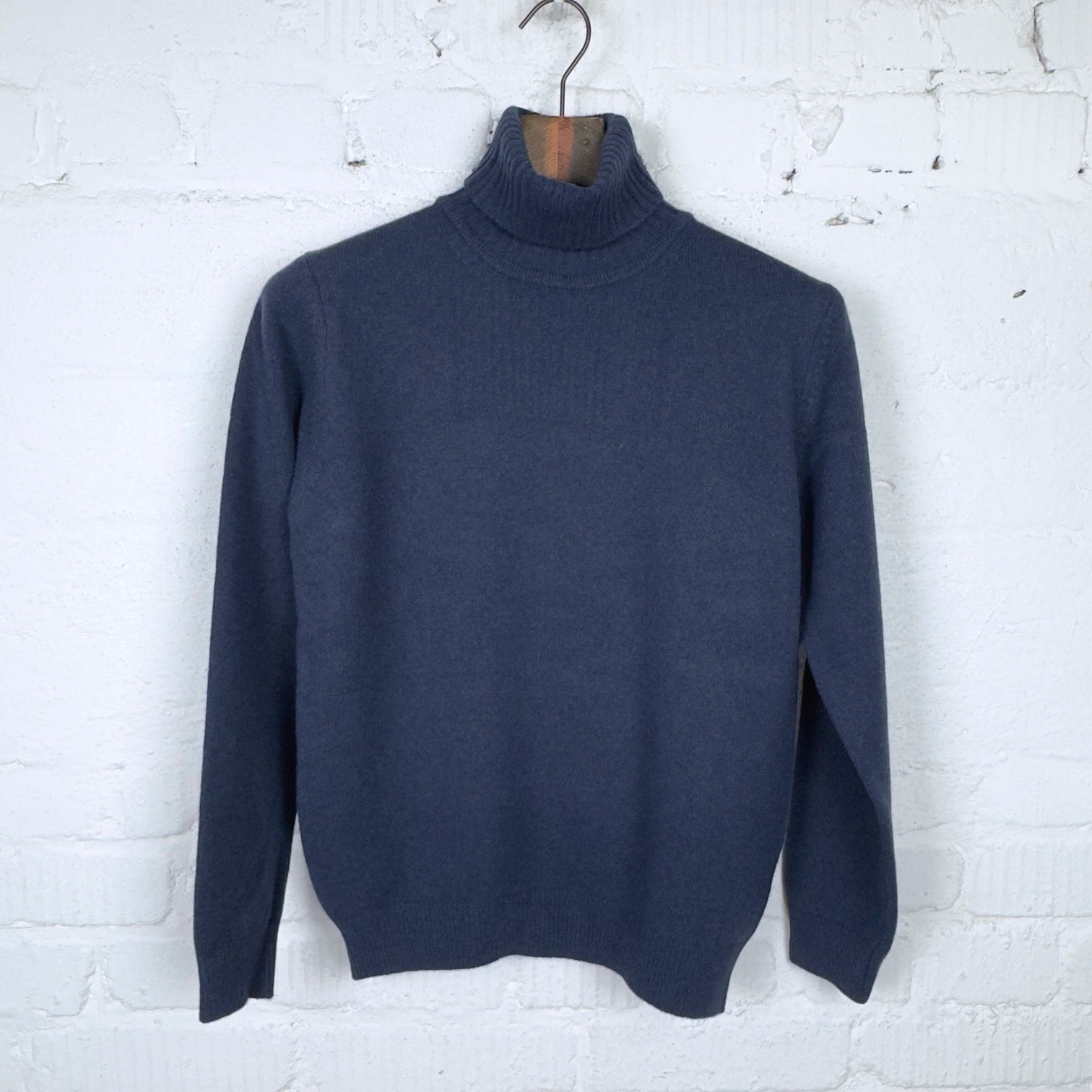 MAATEE&SONS / マーティー&サンズ | × LINN / CASHMERE SILK TURTLE KNIT カシミヤ シルク タートルネックニット | 2 | ネイビー | メンズ mooncastle-mc24-cashmere-silk-