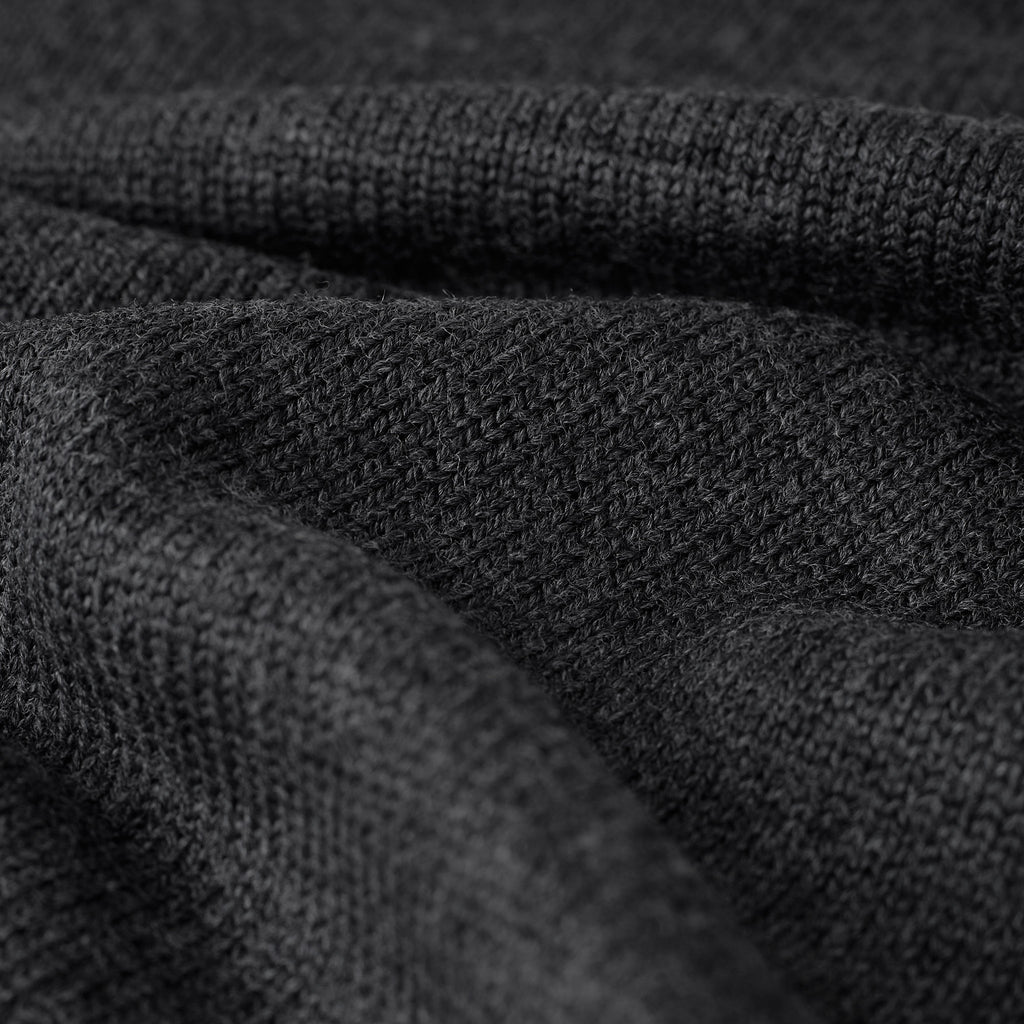 mooncastle | wo7 wool crew neck knit - dark gray - Bild 5