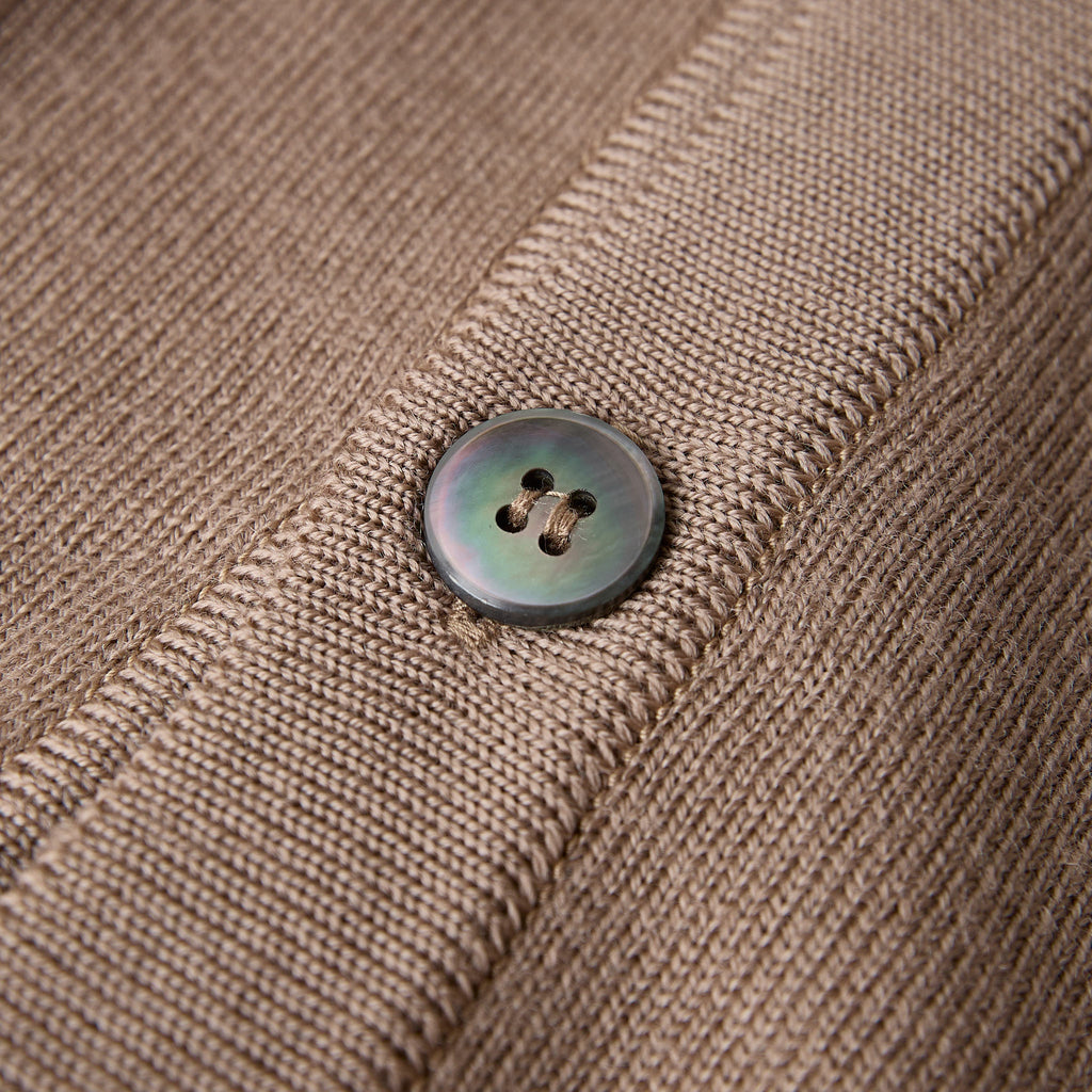 mooncastle | wool cardigan sand beige - Bild 4