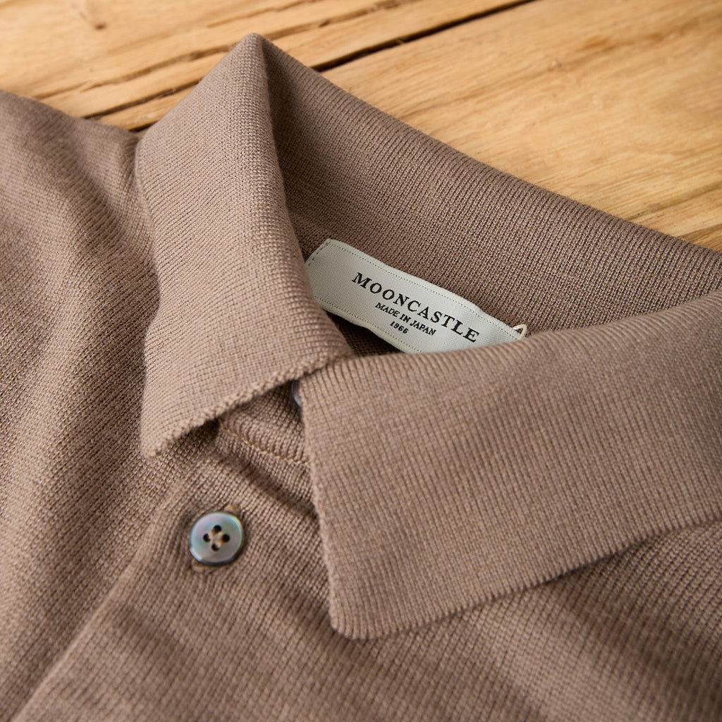 mooncastle | wool polo neck knit sand beige - Bild 3