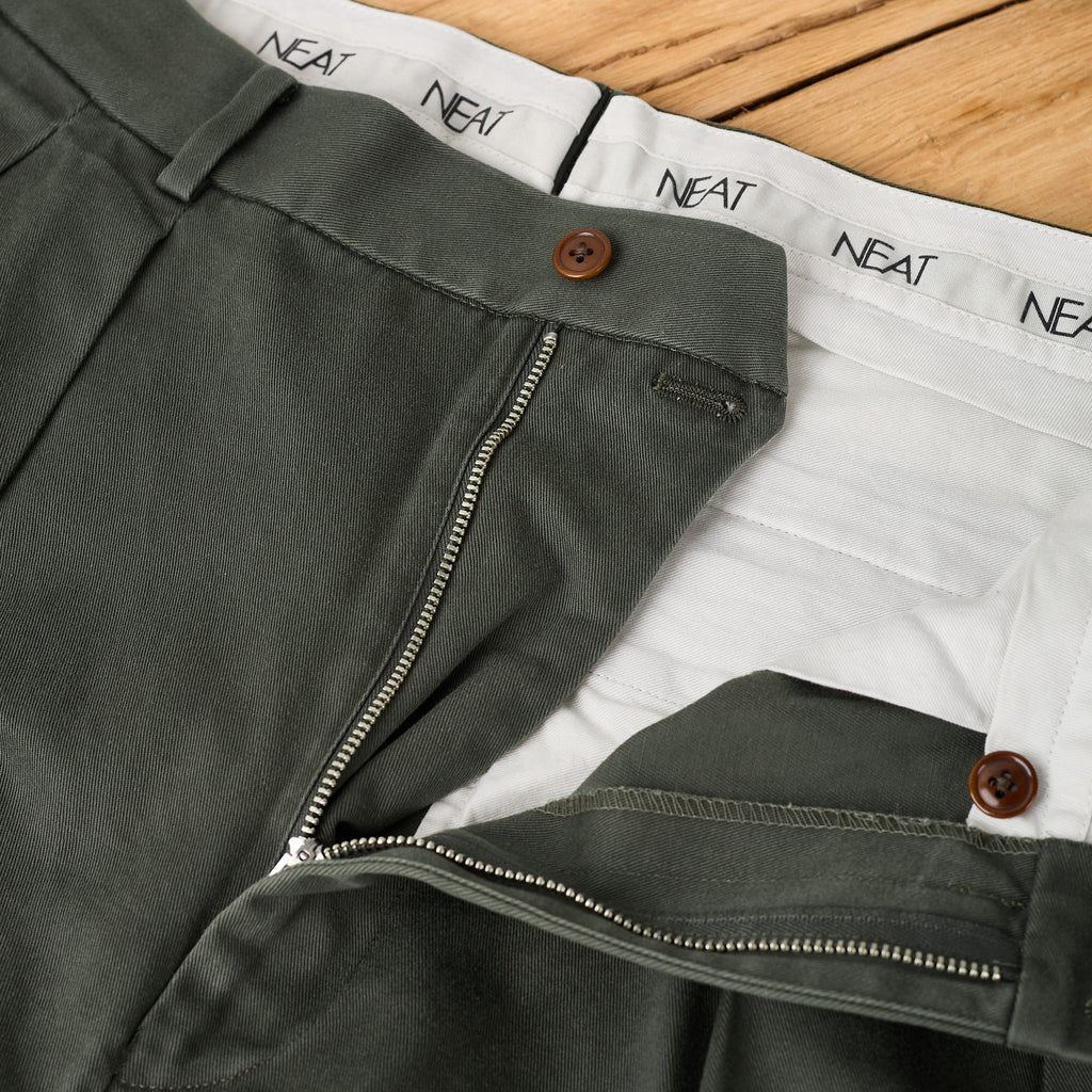 neat | neat chino fade olive - Bild 4