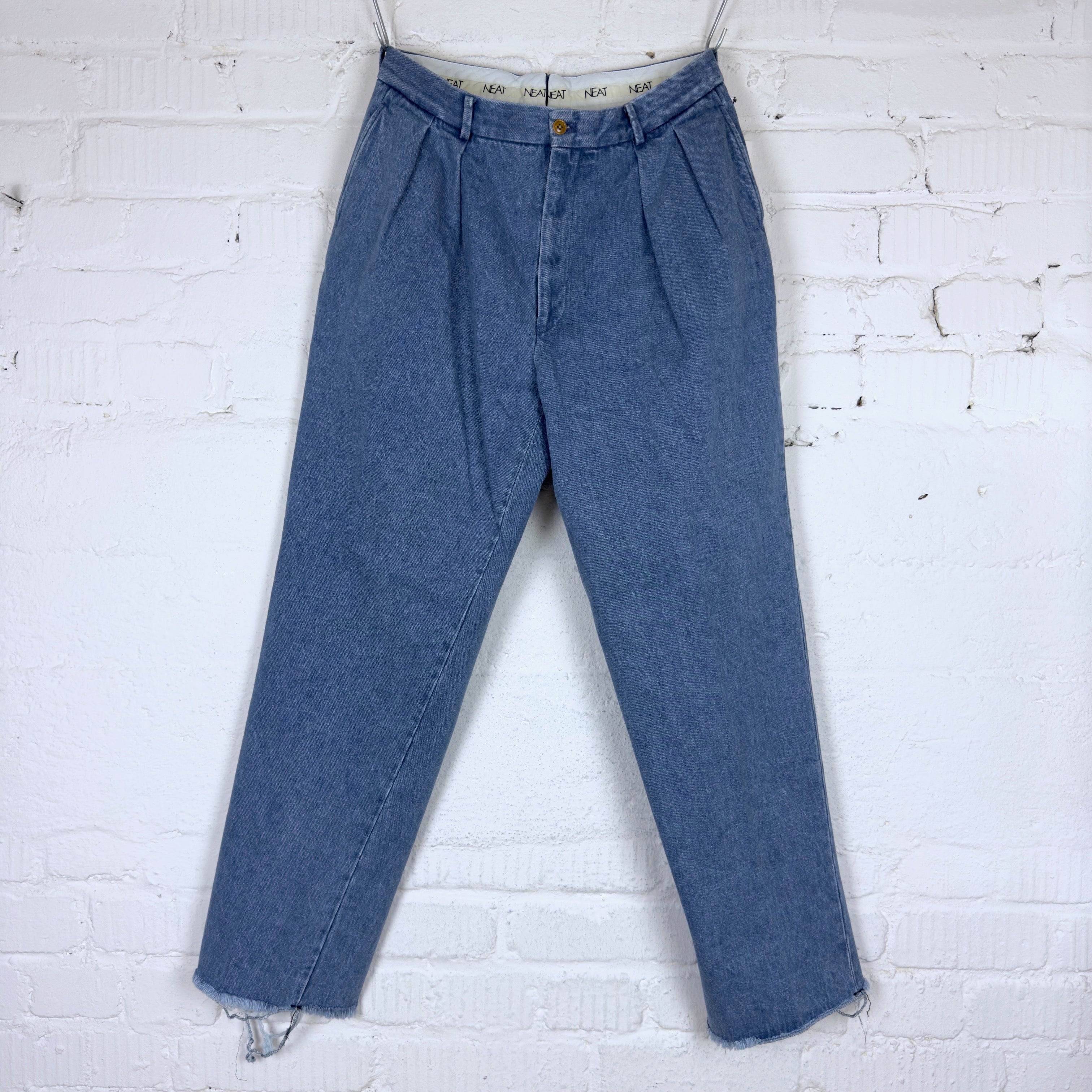 neat | sea island cotton denim chino blue – stuf|f-official