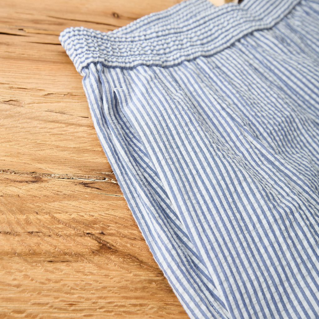 neat | seersucker big trunks shorts - navy x white – stuf|f-official