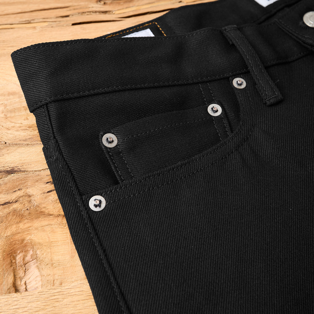 nimude | vinz 13oz black jeans - wide straight - Bild 7