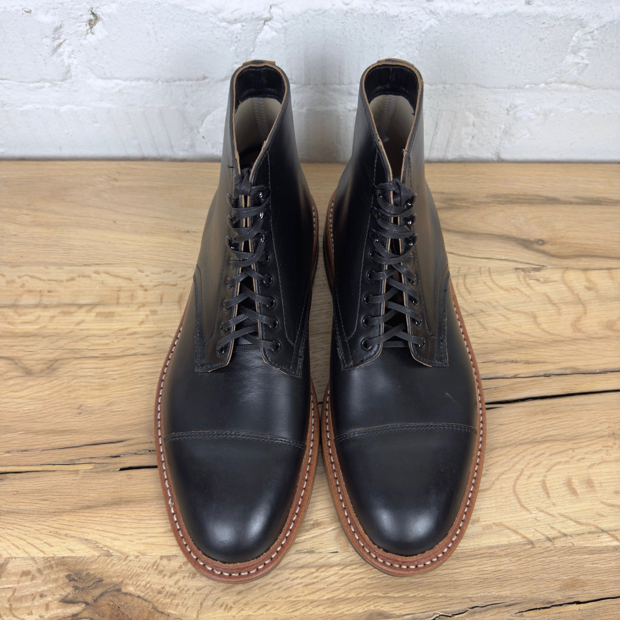 oak street bootmakers | black dainite cap-toe lakeshore boot oak street bootmakers | black dainite cap-toe lakeshore boot