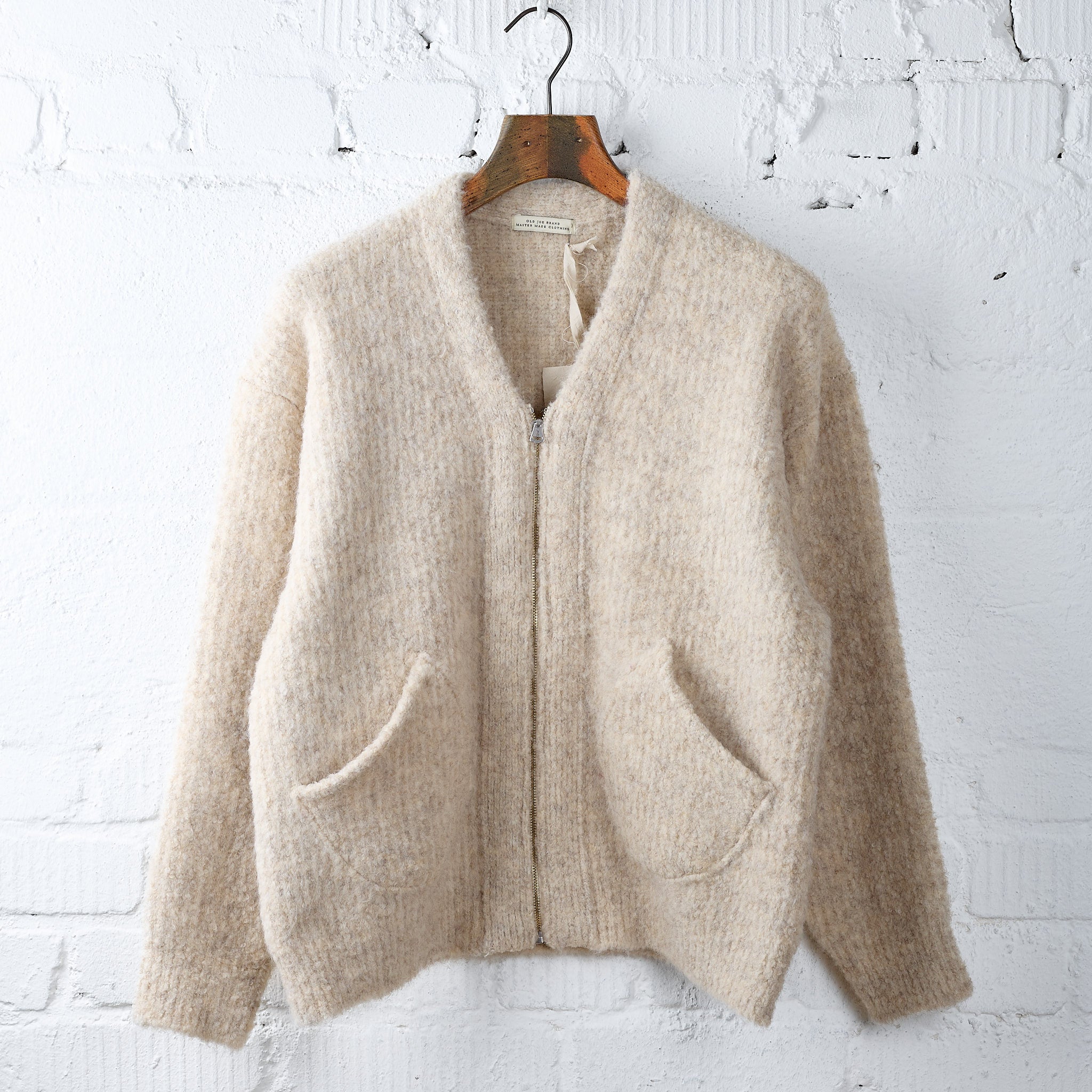 OLD JOE ALPAKA CARDIGAN 24AW 定価¥63,800新品 old joe brand | boucle alpaka zip cardigan - ivory – stuf|f-official
