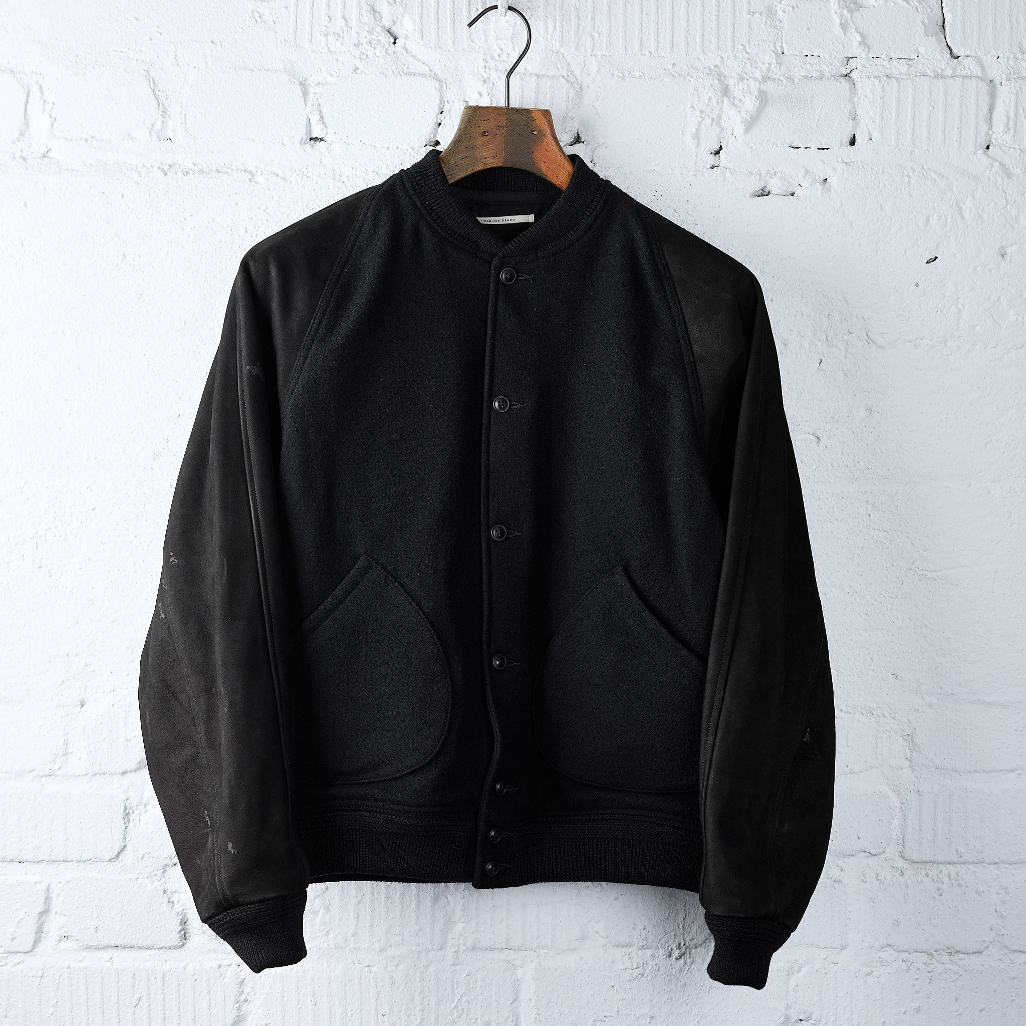 old joe brand | button-front campbell jacket - onyx x onyx – stuf
