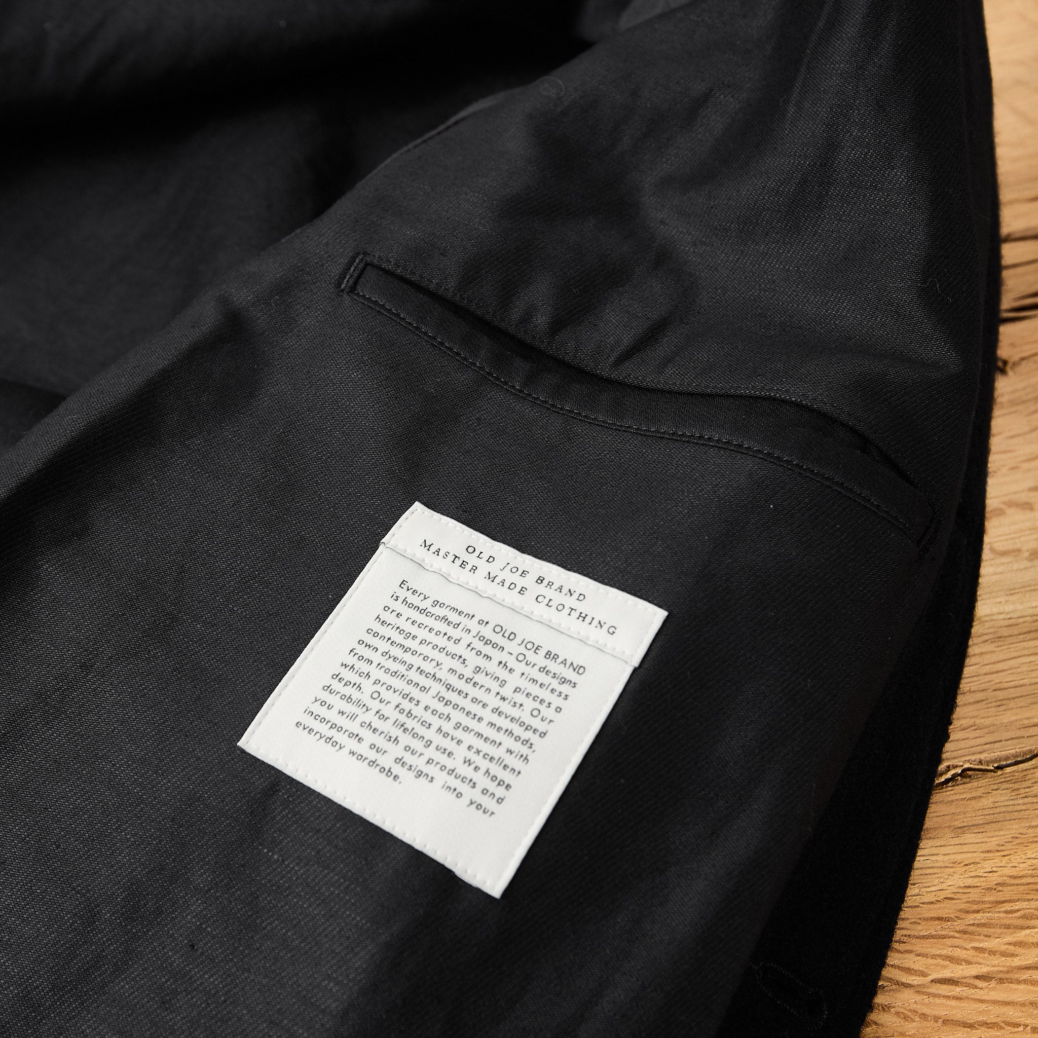 old joe brand | button-front campbell jacket - onyx x onyx – stuf