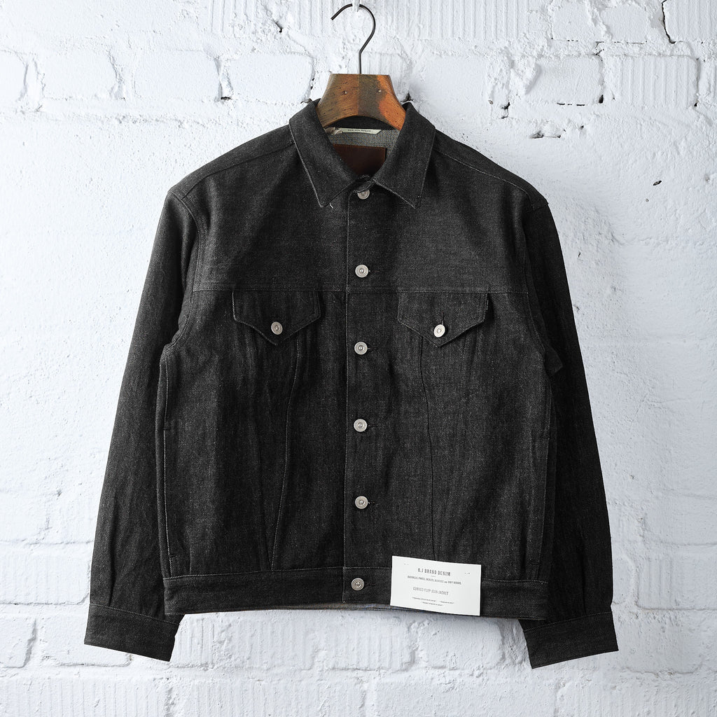 old joe brand | curved flap jean jacket - 261oj-jk29 (black