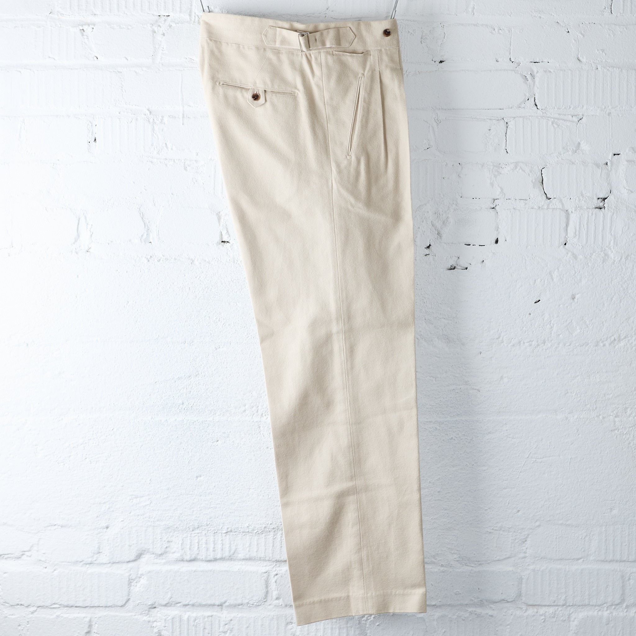 old joe brand | double-pleated smarty trouser - bone – stuf|f-official