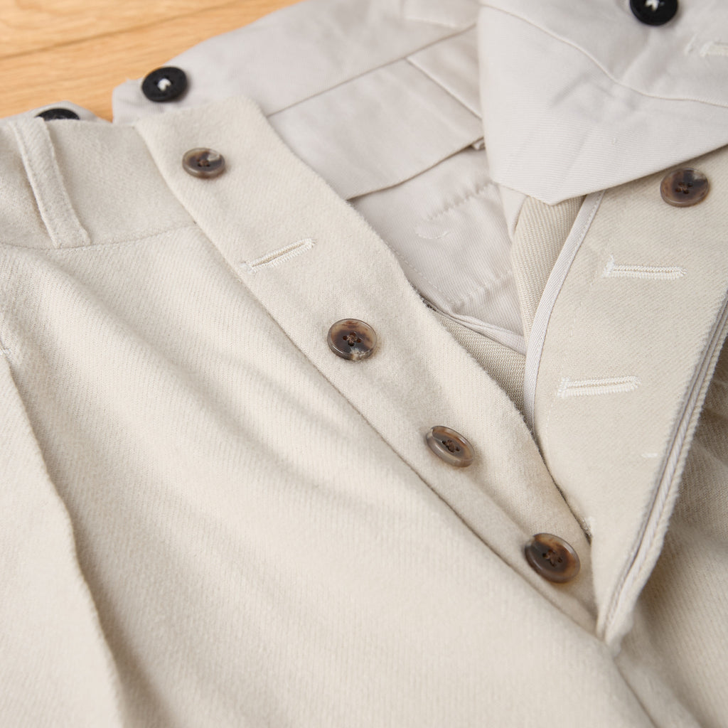 old joe brand | double-pleated smarty trouser - bone - Bild 2