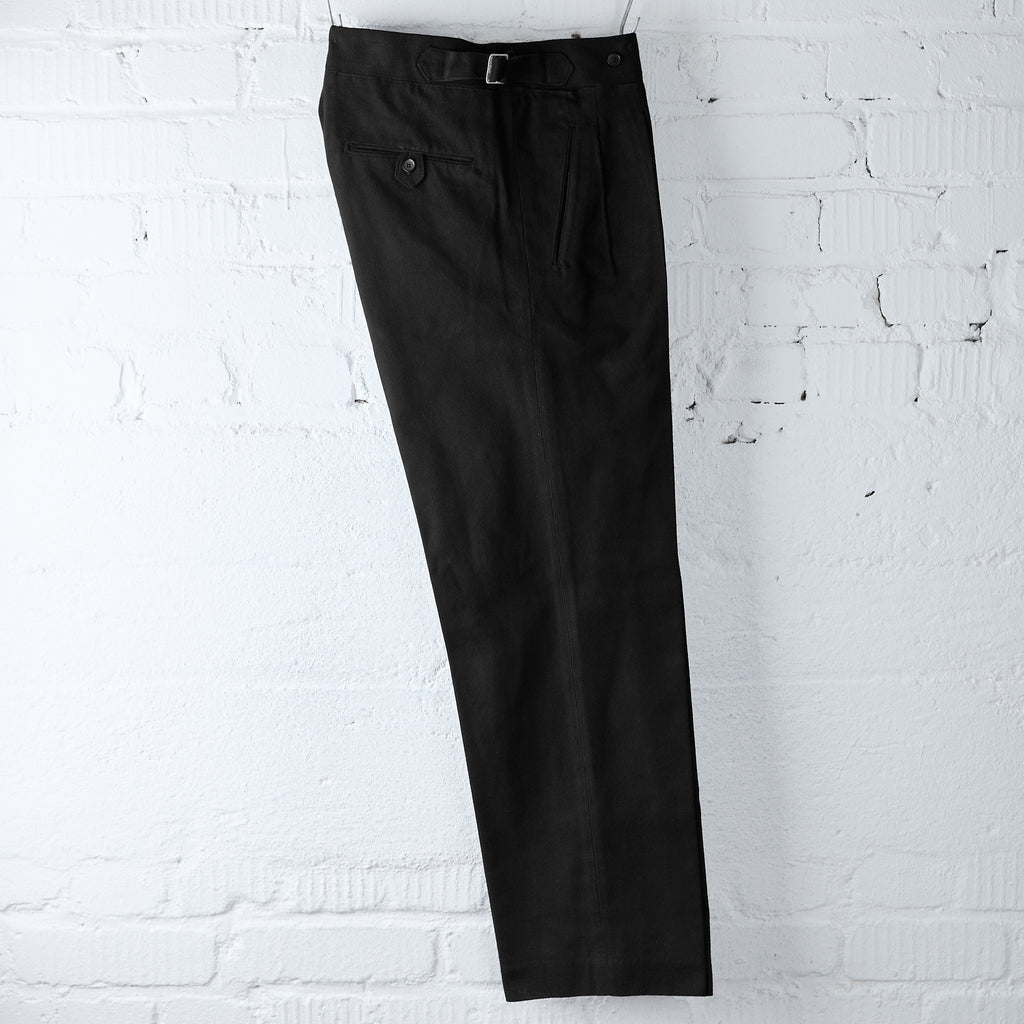 old joe brand | double-pleated smarty trouser - onyx