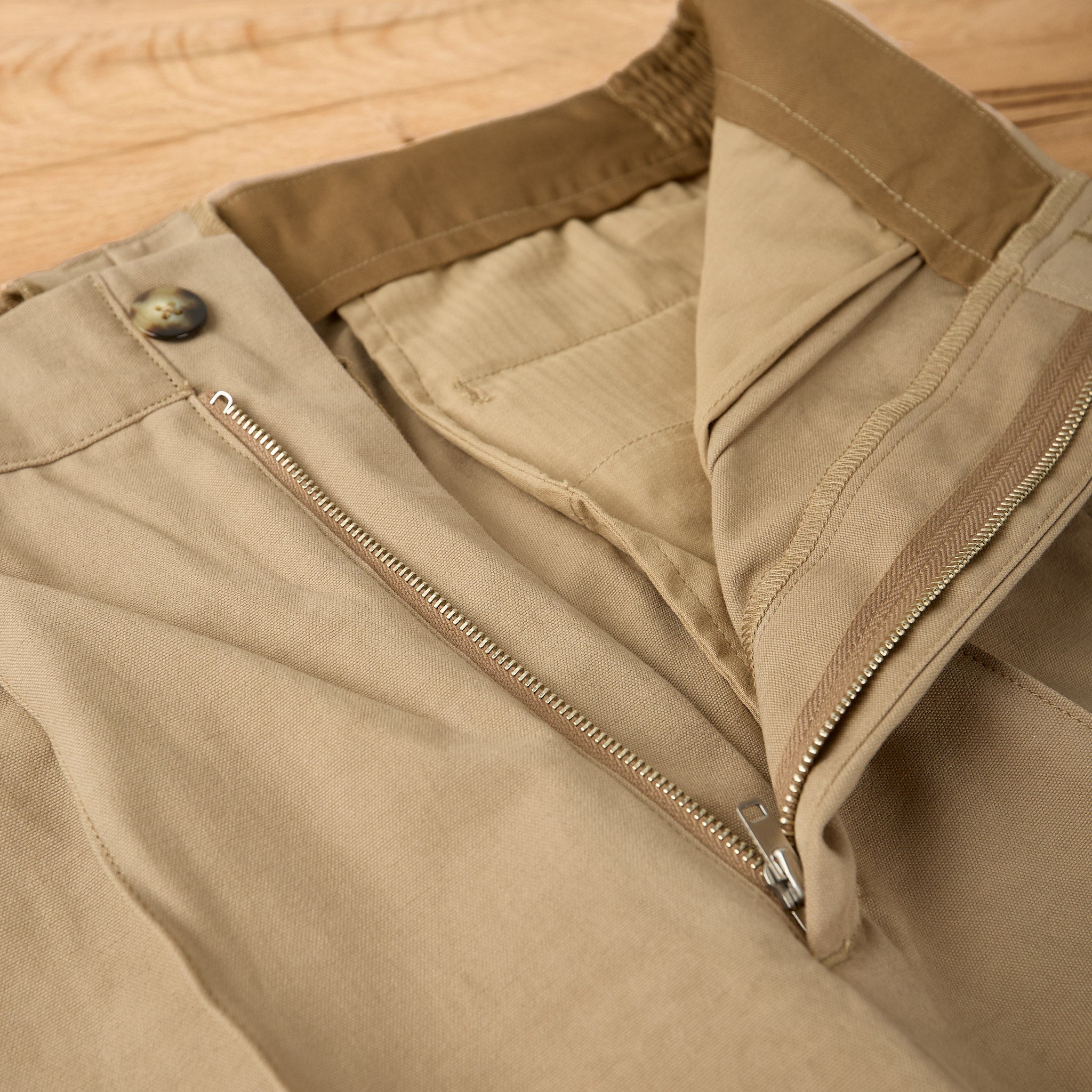 old joe brand | front tuck army trouser - dune – stuf|f-official