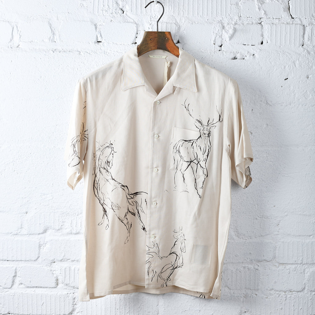 old joe brand | original printed open collar shirts (animal