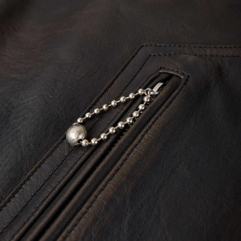 old joe brand | patina horse-hide hendrick jacket - patina brown - Bild 5