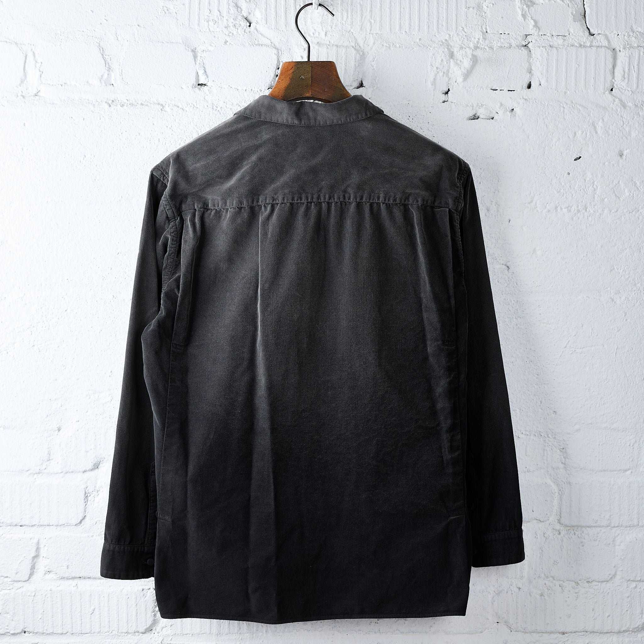 old joe brand | swallow collar nassou shirts - graphite – stuf|f