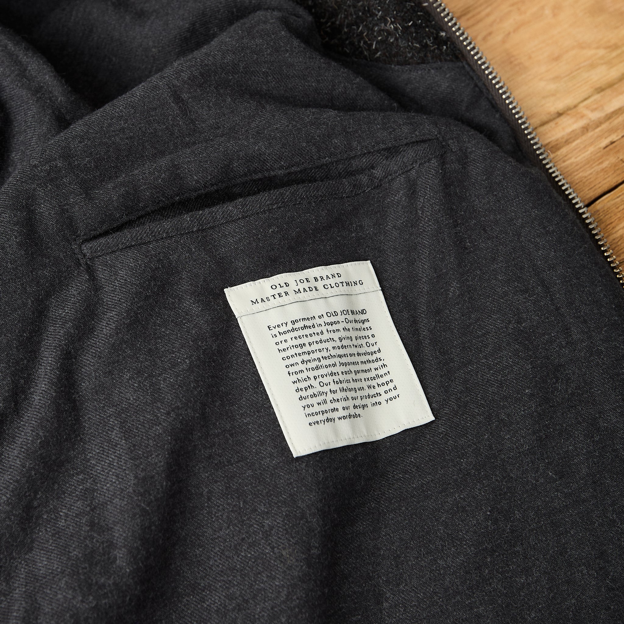 old joe brand | zip-front monarch jacket - whisky – stuf|f-official