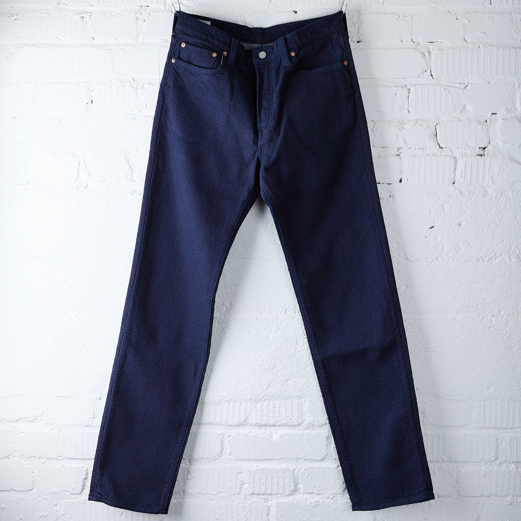 omoto denim | 0621 15oz ori-sashi sashiko relax fit