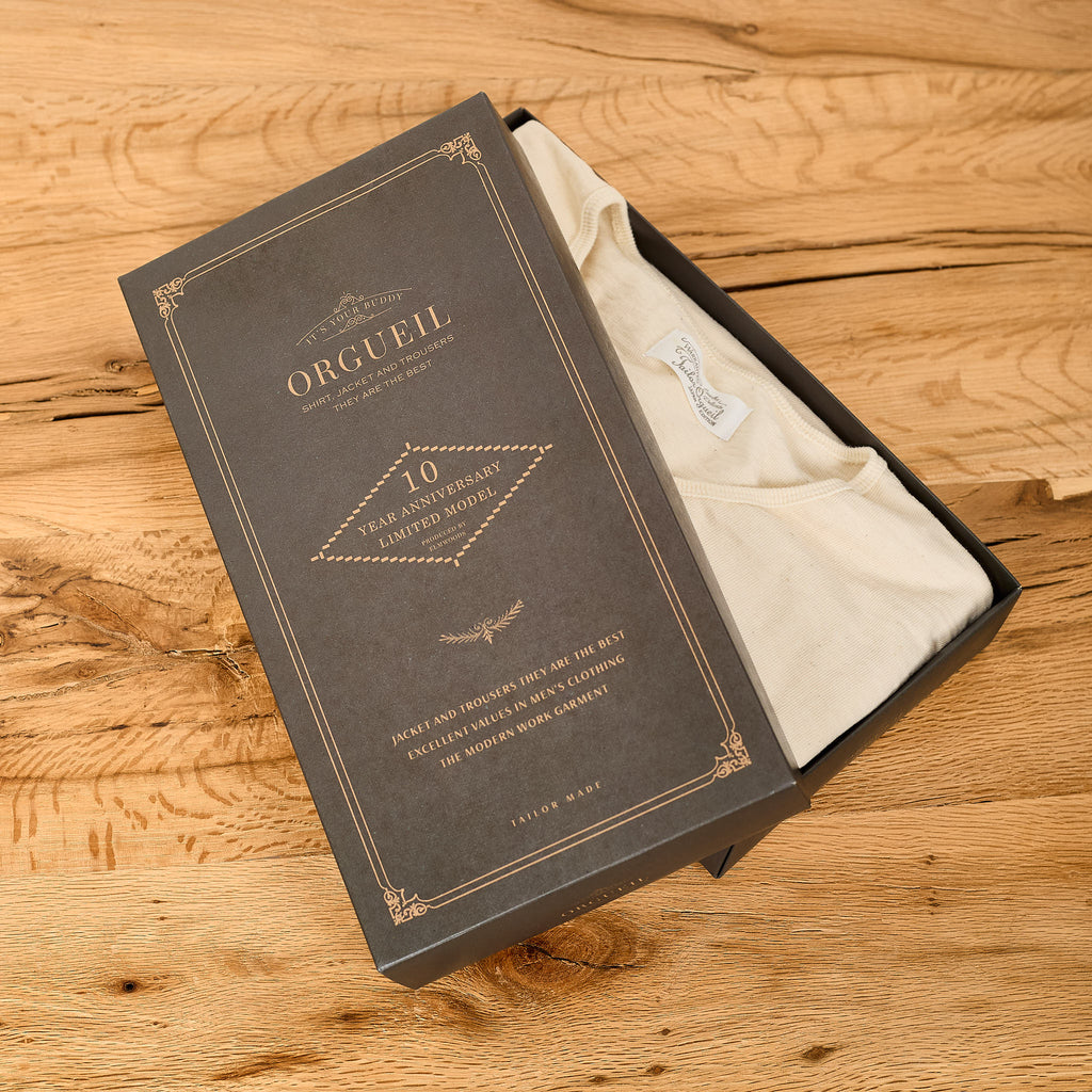 orgueil | or-9069 henry rib t-shirt - off white - Bild 5