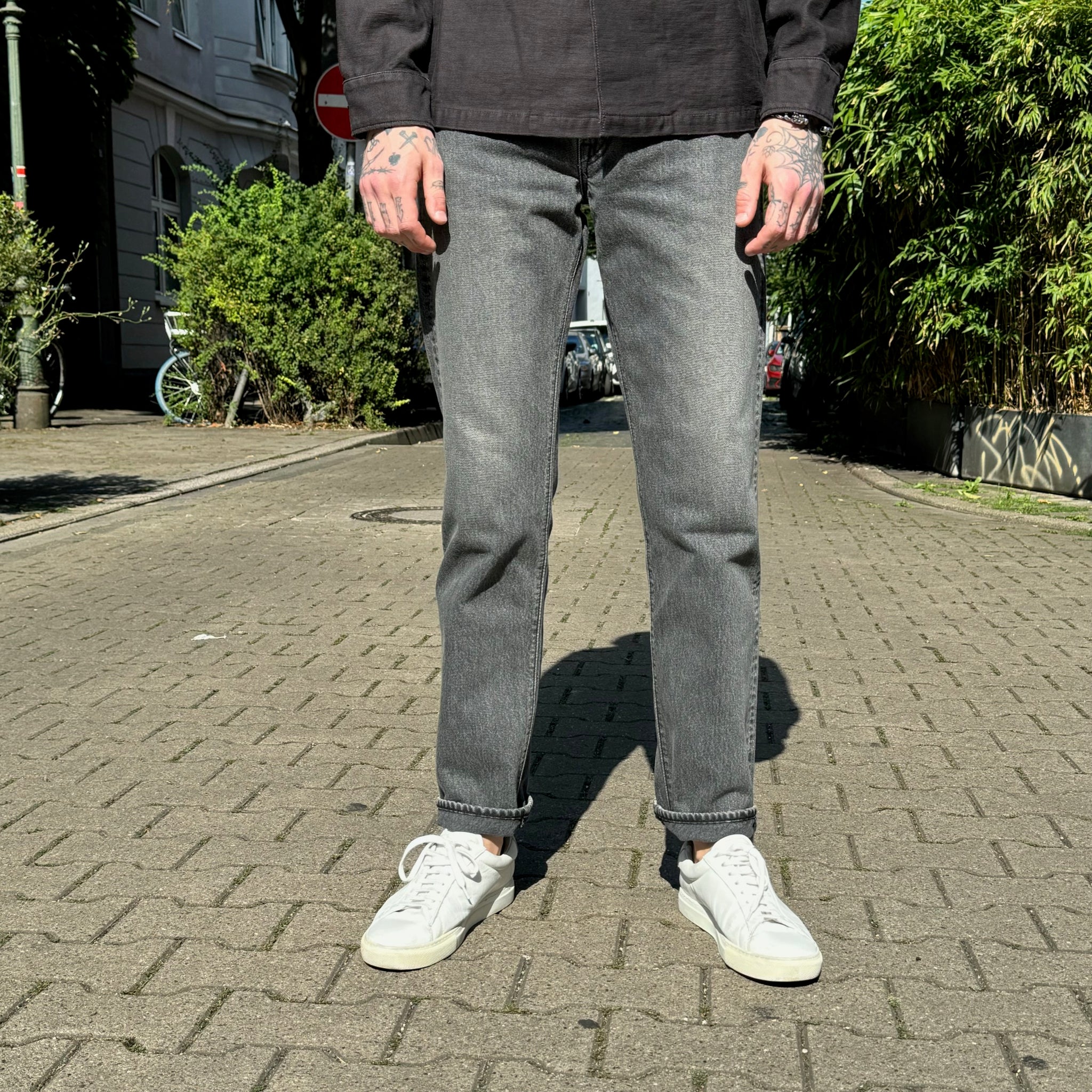 orslow | 107 ivy fit jeans black denim stone – stuf|f-official