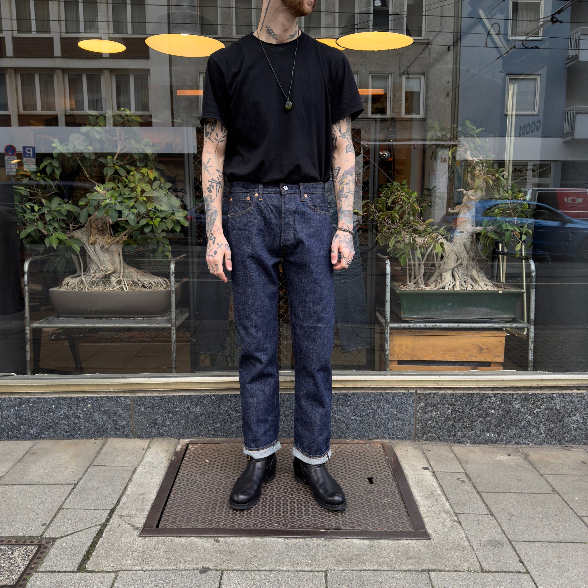 orslow model 66 1966's standard fit jeans one wash indigo