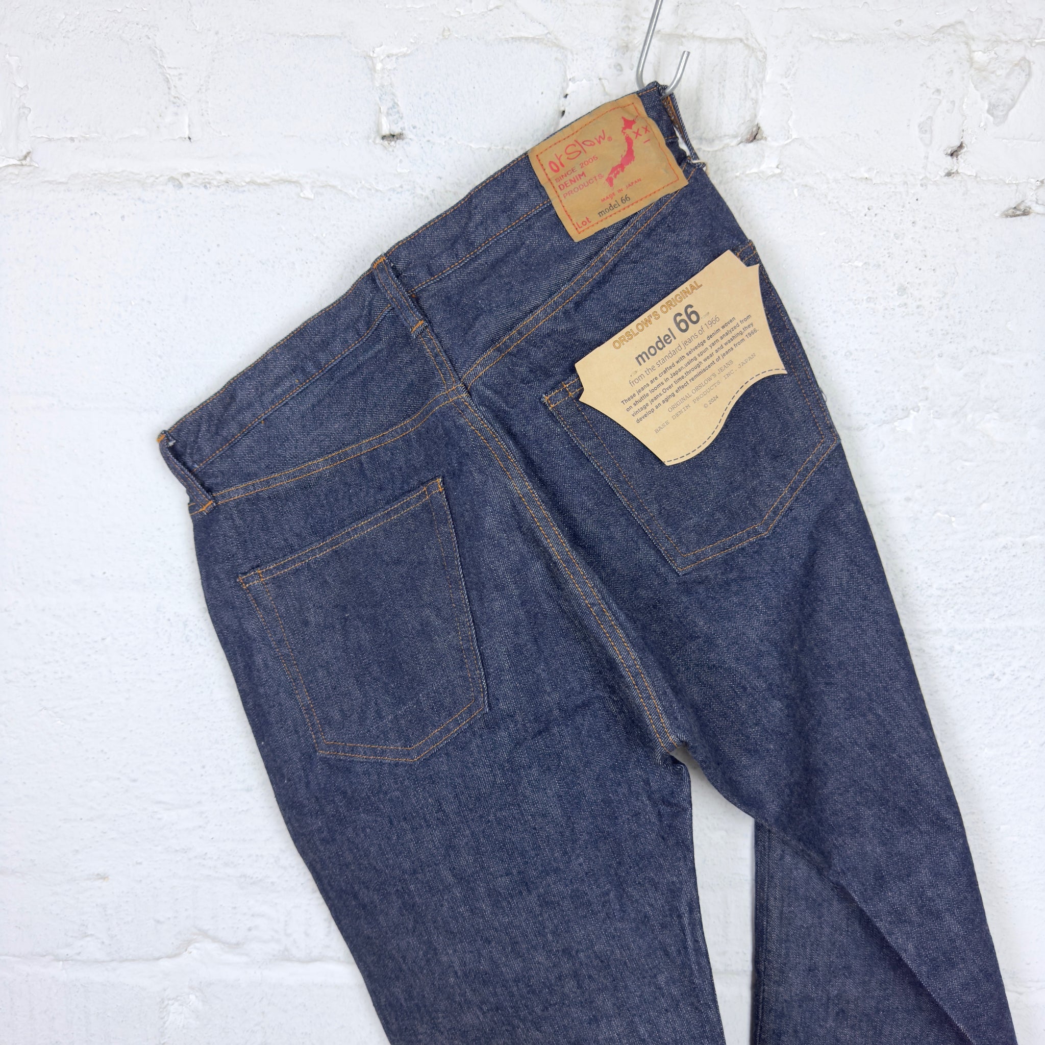 orslow | model 66 1966's standard fit jeans one wash indigo – stuf