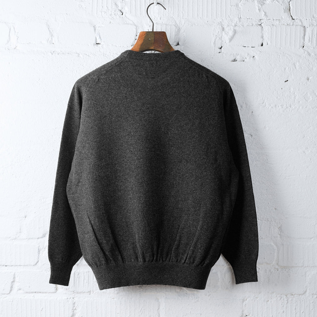 orslow | simple crewneck wool sweater - charcoal gray - Bild 3