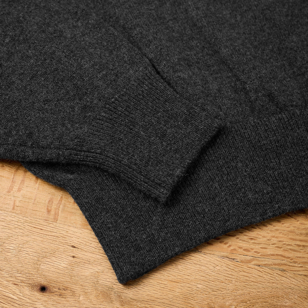orslow | simple crewneck wool sweater - charcoal gray - Bild 5