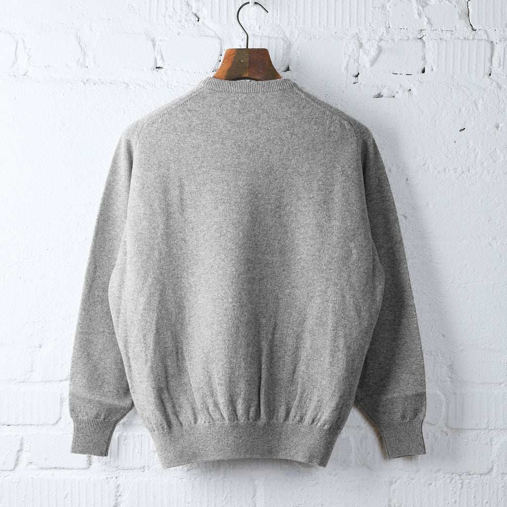 orslow | simple crewneck wool sweater - light gray - Bild 3