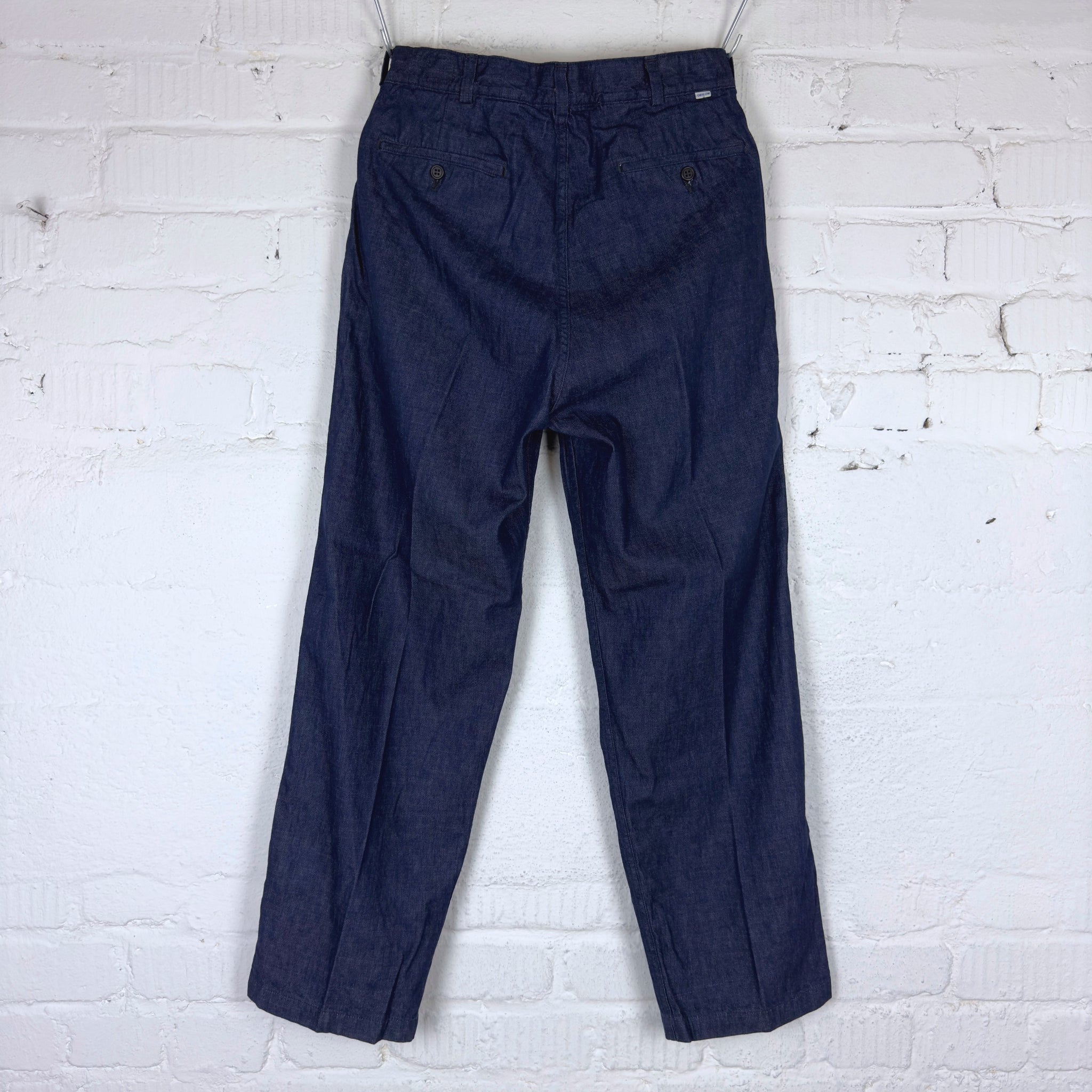 orslow | two tuck 8oz denim wide trousers one year wash