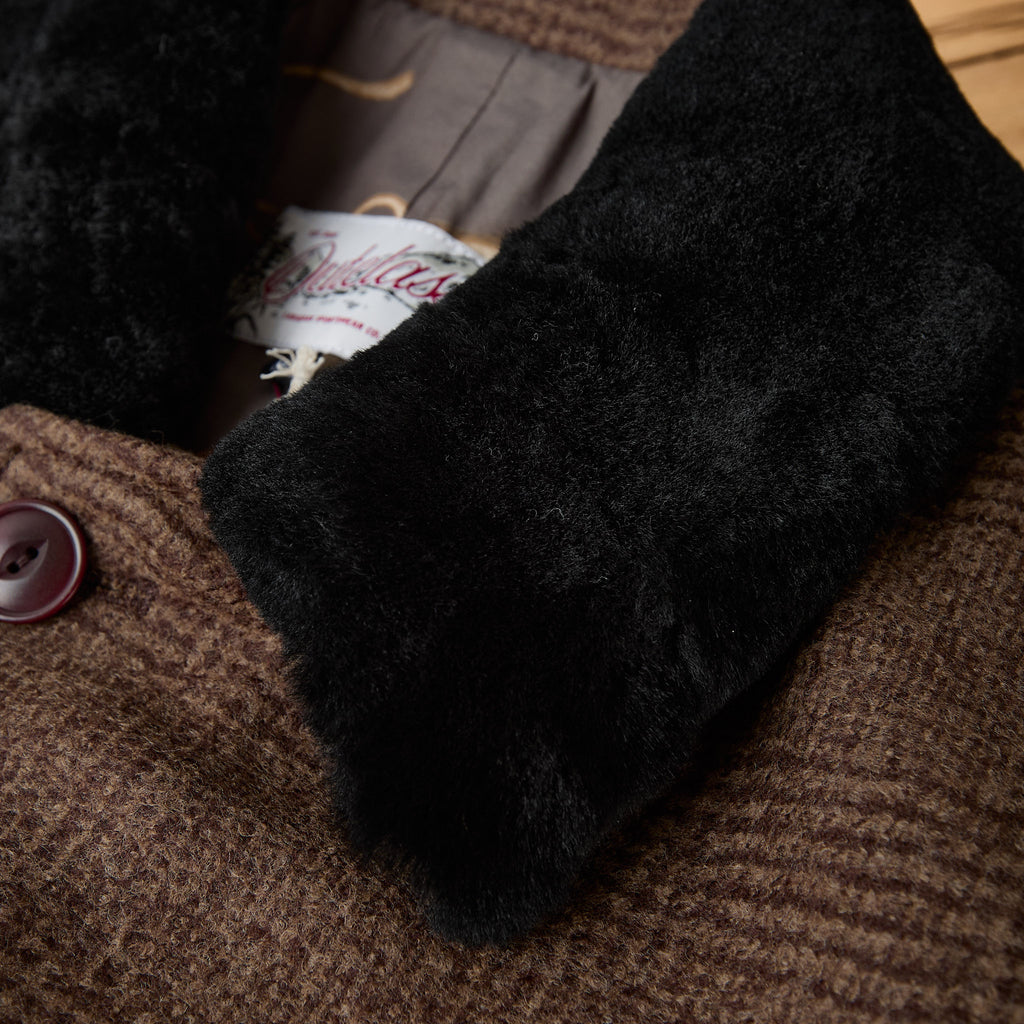 outclass | bouclé mac coat - brown - Bild 5