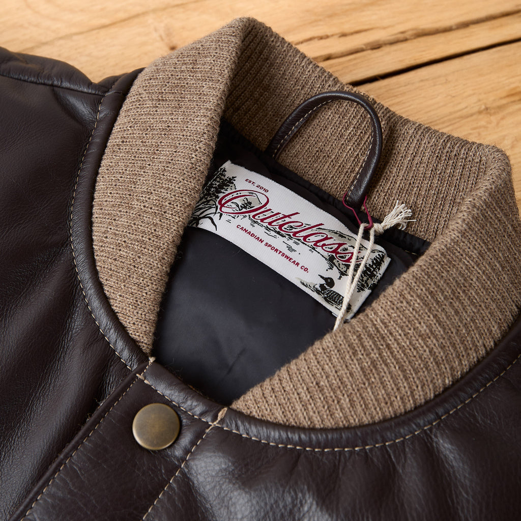 outclass | marl wool down vest - brown - Bild 5