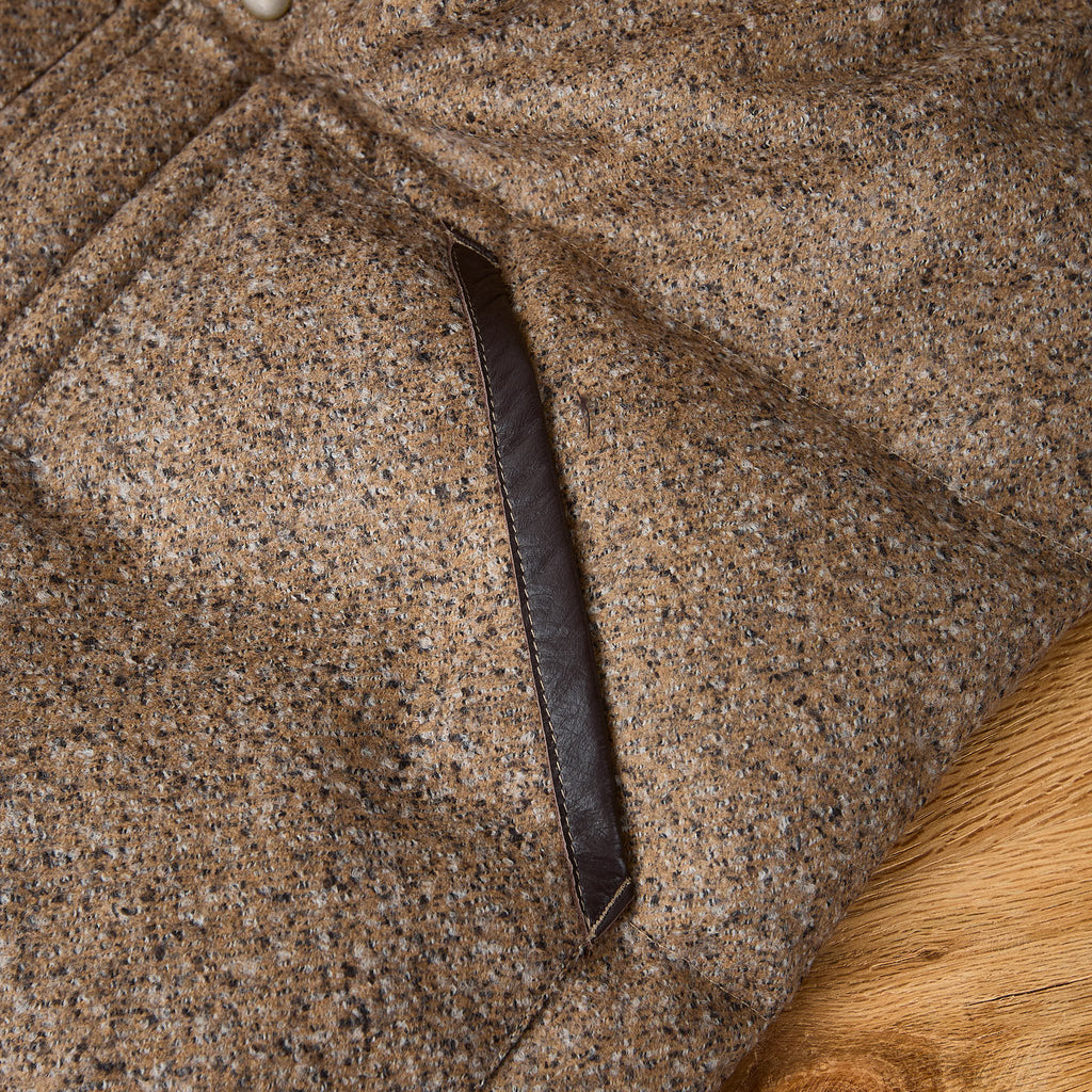 outclass | marl wool down vest - brown - Bild 6