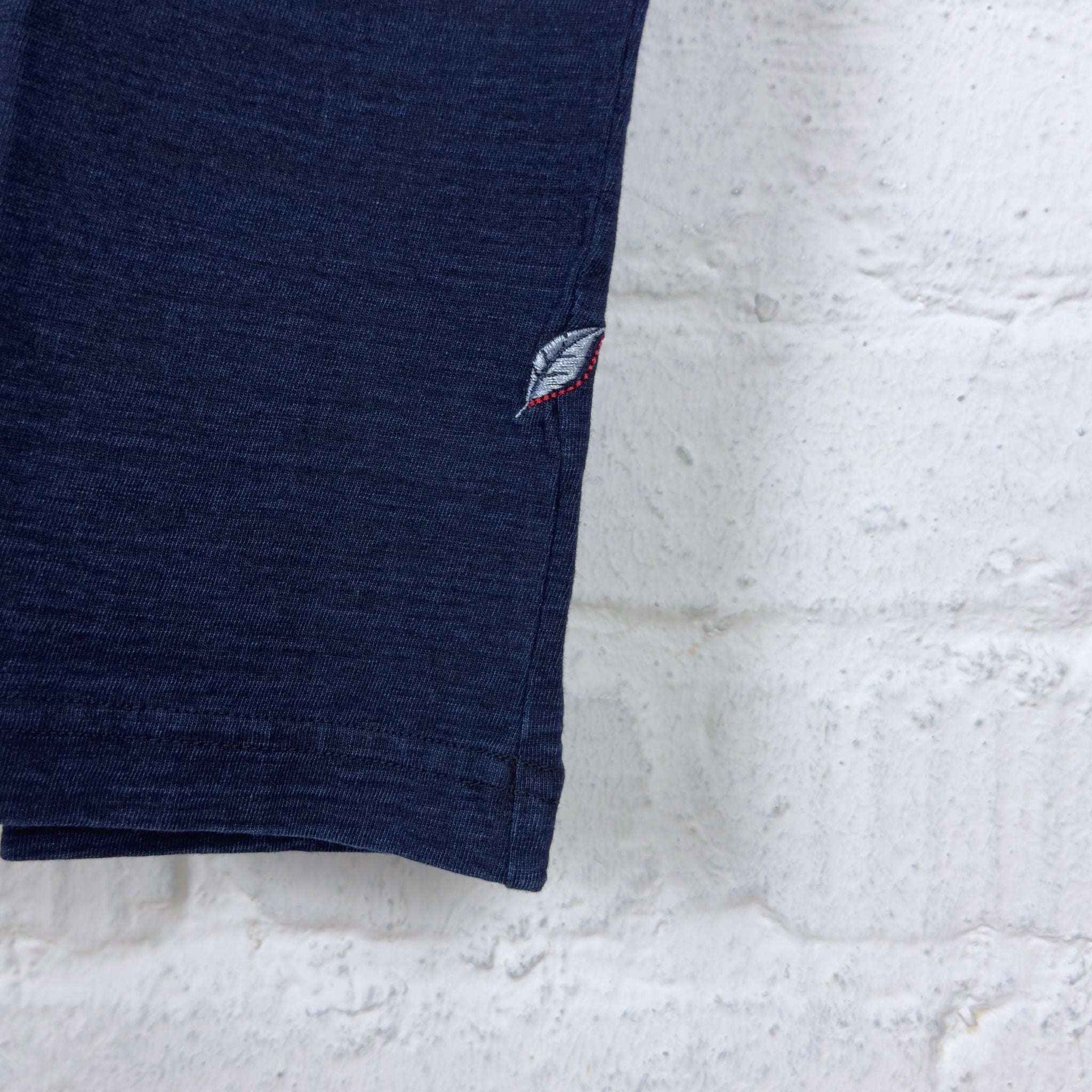 pure blue japan | 5406-6 indigo summer embroidered t-shirt surfer