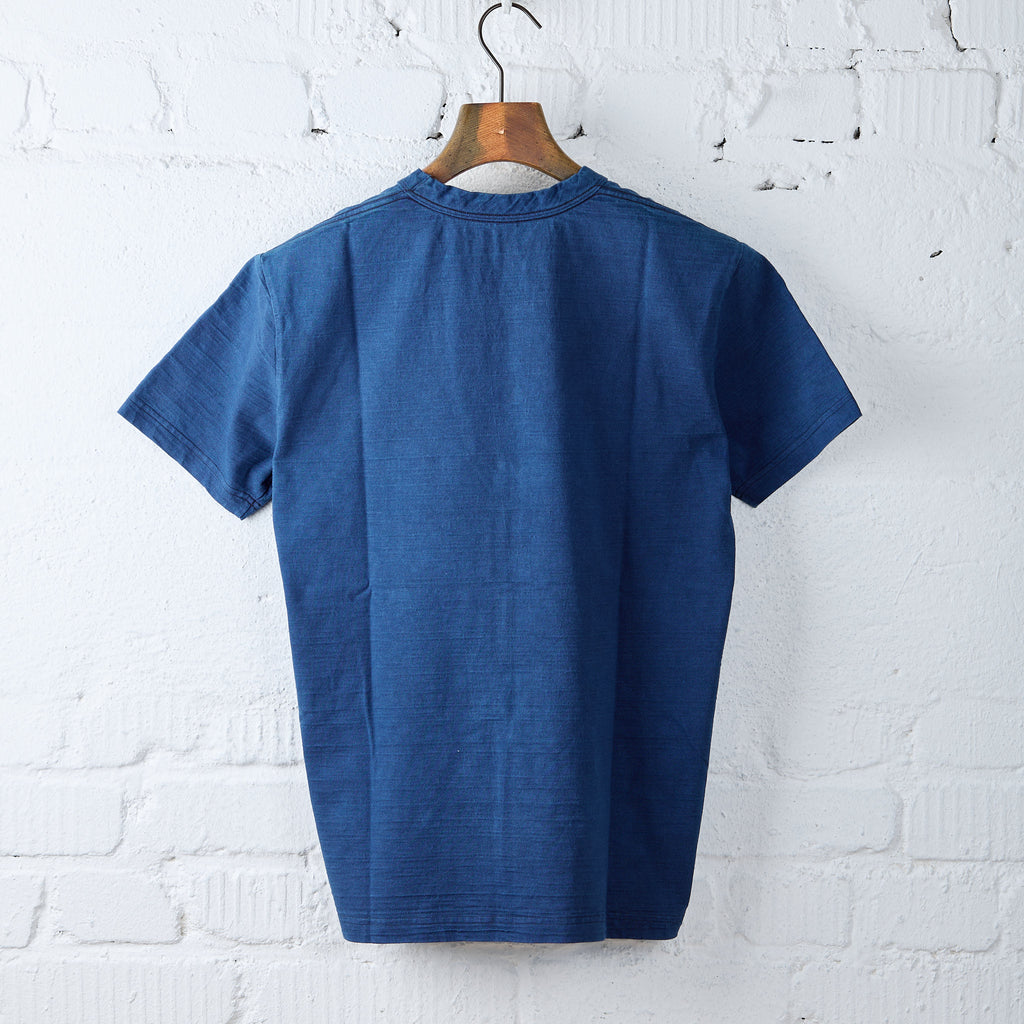 pure blue japan | ss-slb-5011-id slub jersey tee - indigo - Bild 2