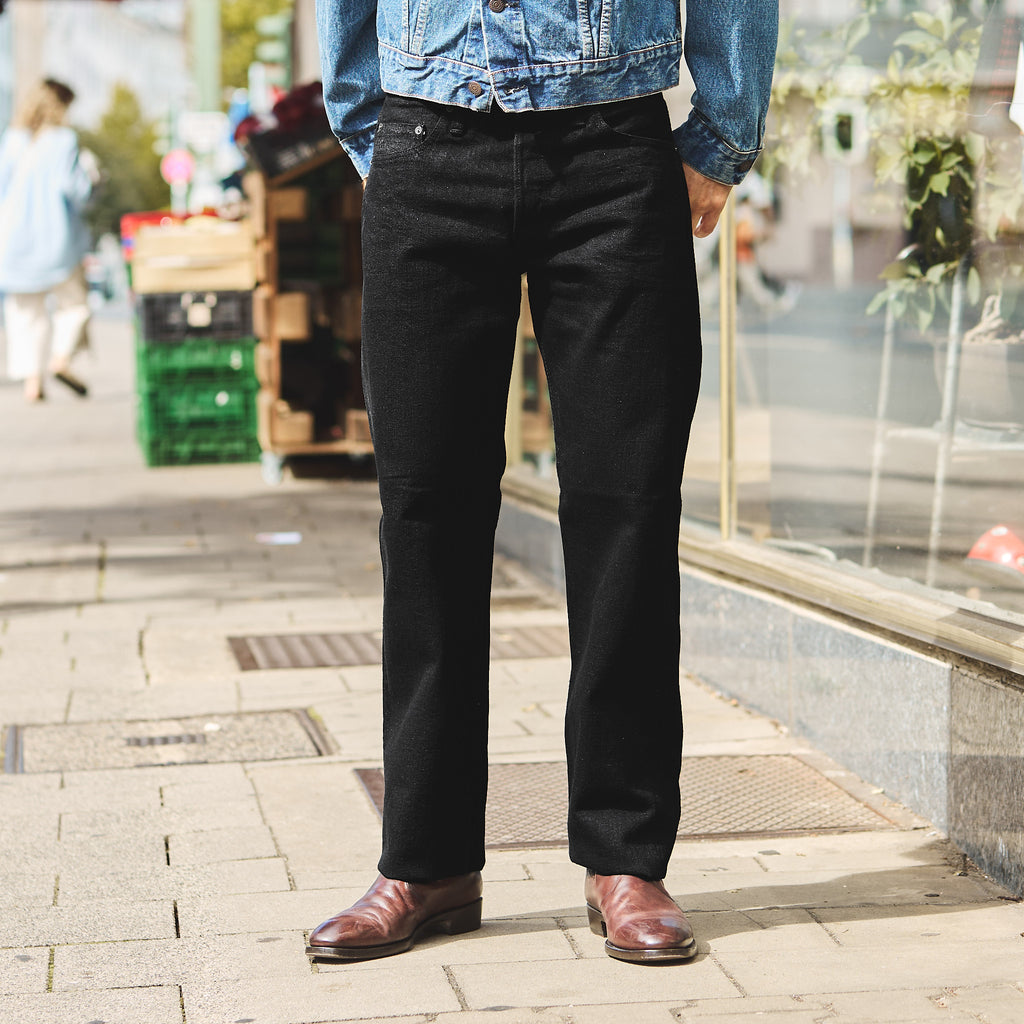 pure blue japan | xx-003 regular straight jean 14oz double black - Bild 3