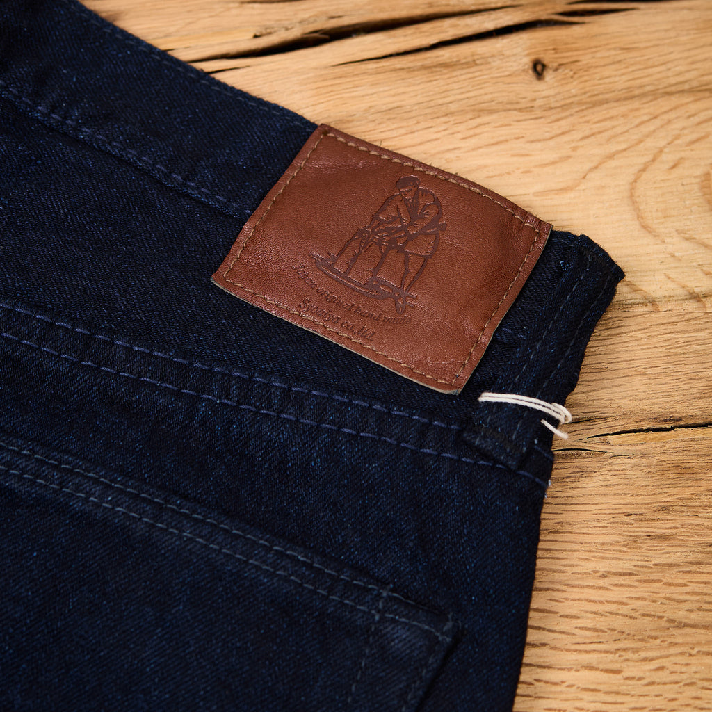 pure blue japan | xx-013-idbk slim tapered jean 14oz - indigo black - Bild 7