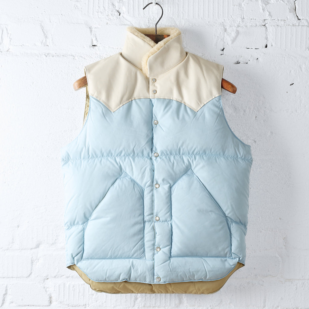 rocky mountain featherbed | christy vest baby blue