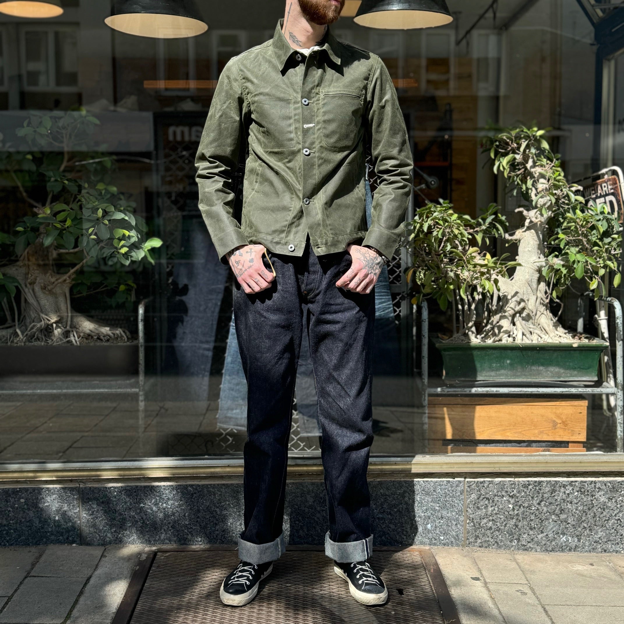 rogue territory waxed canvas supply jacket olive ridgeline